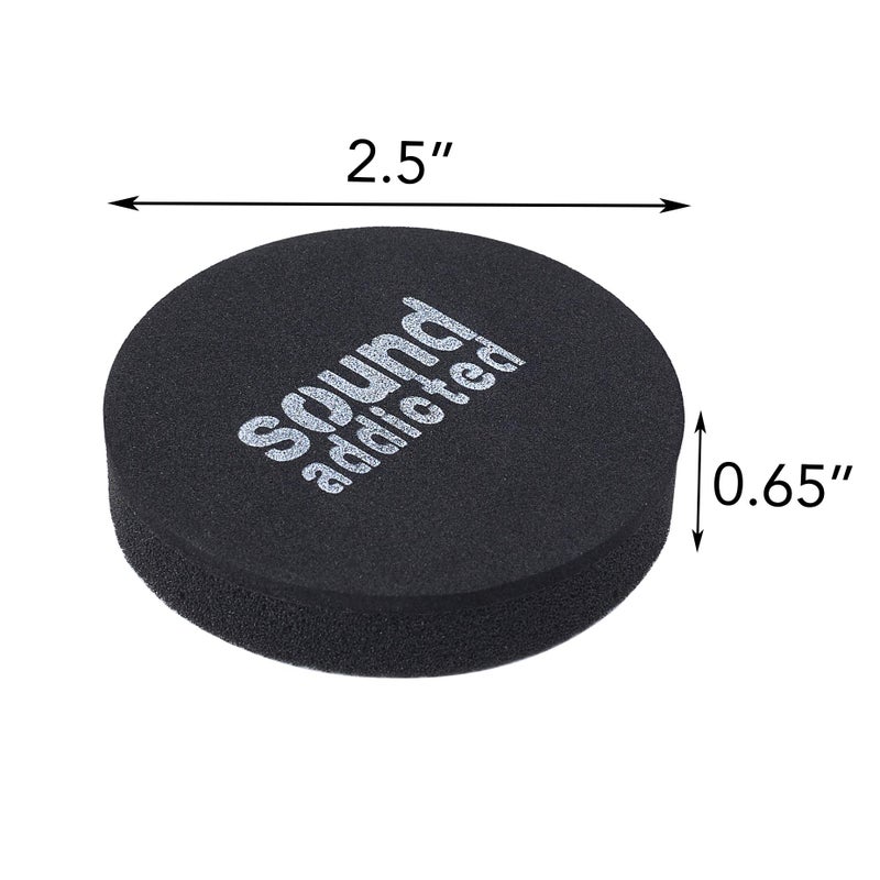 Sound Addicted Isolation Pads for Soundbar - Anti Vibrations Foam Pads Feet (4Pack) 2.5'' x 0.65'' Suitable for Most Sound bars - BarPads (Round) - Image 3